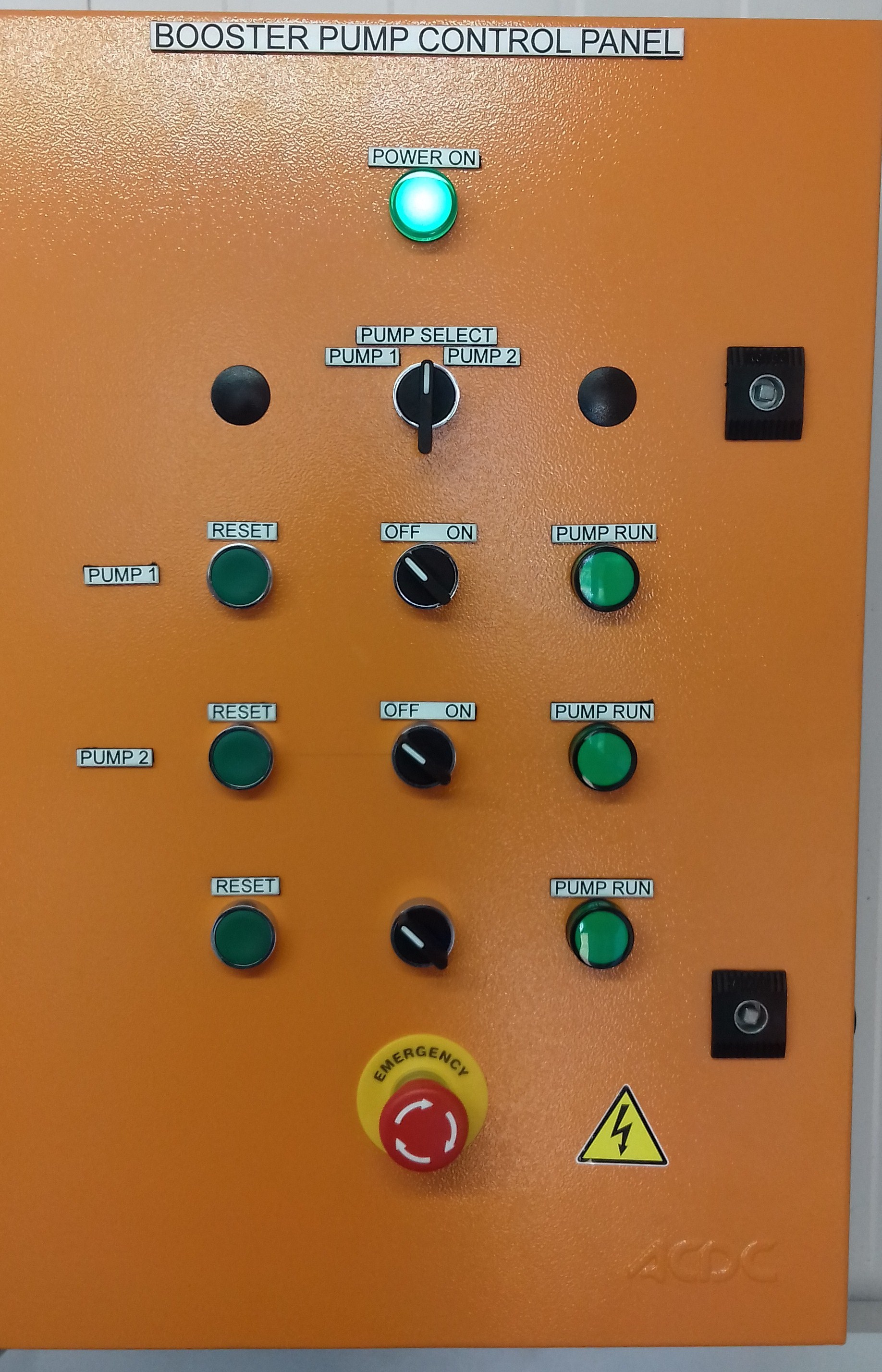 Custom built control panels.