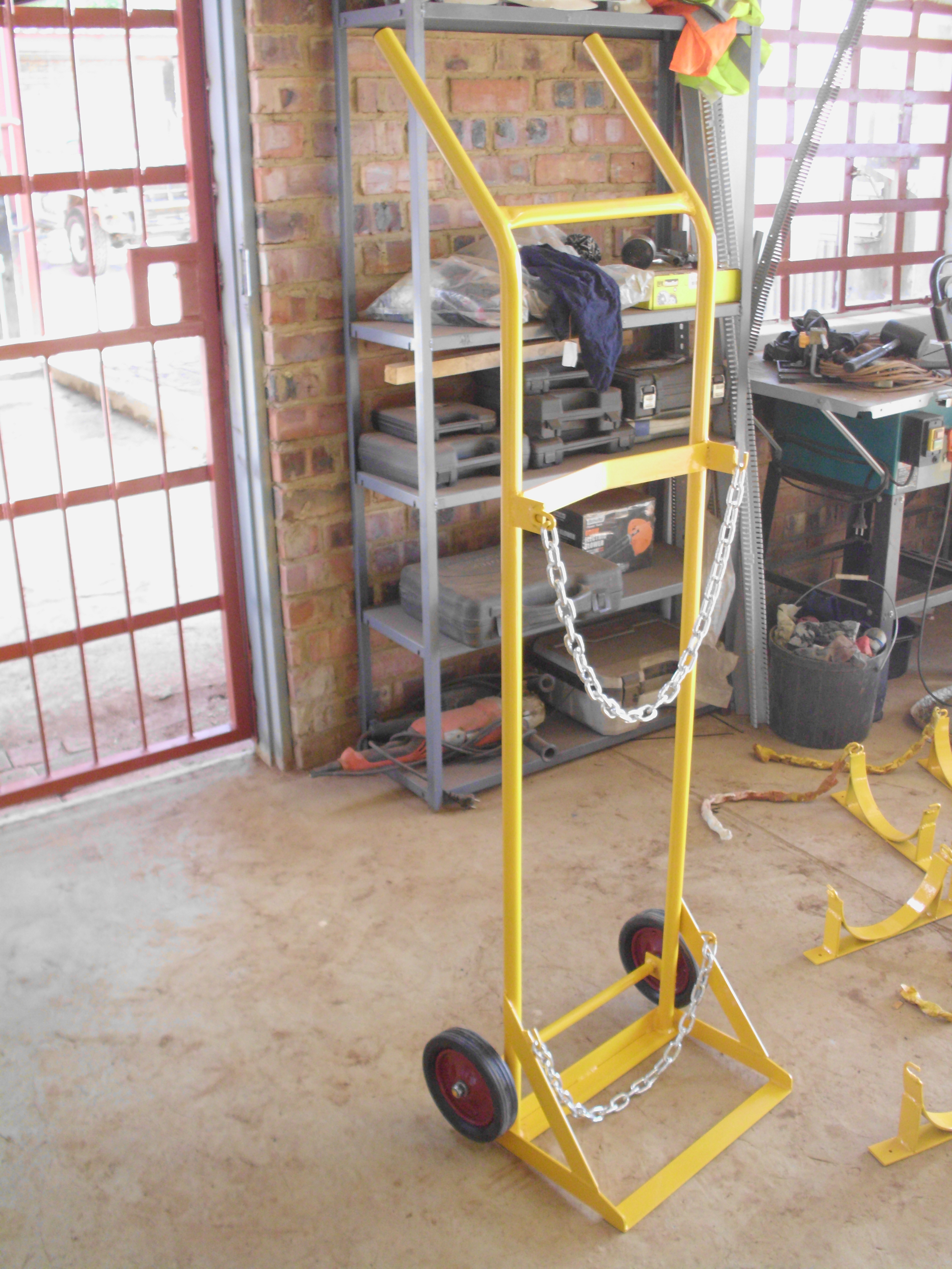 Custom built heavy duty trolley.